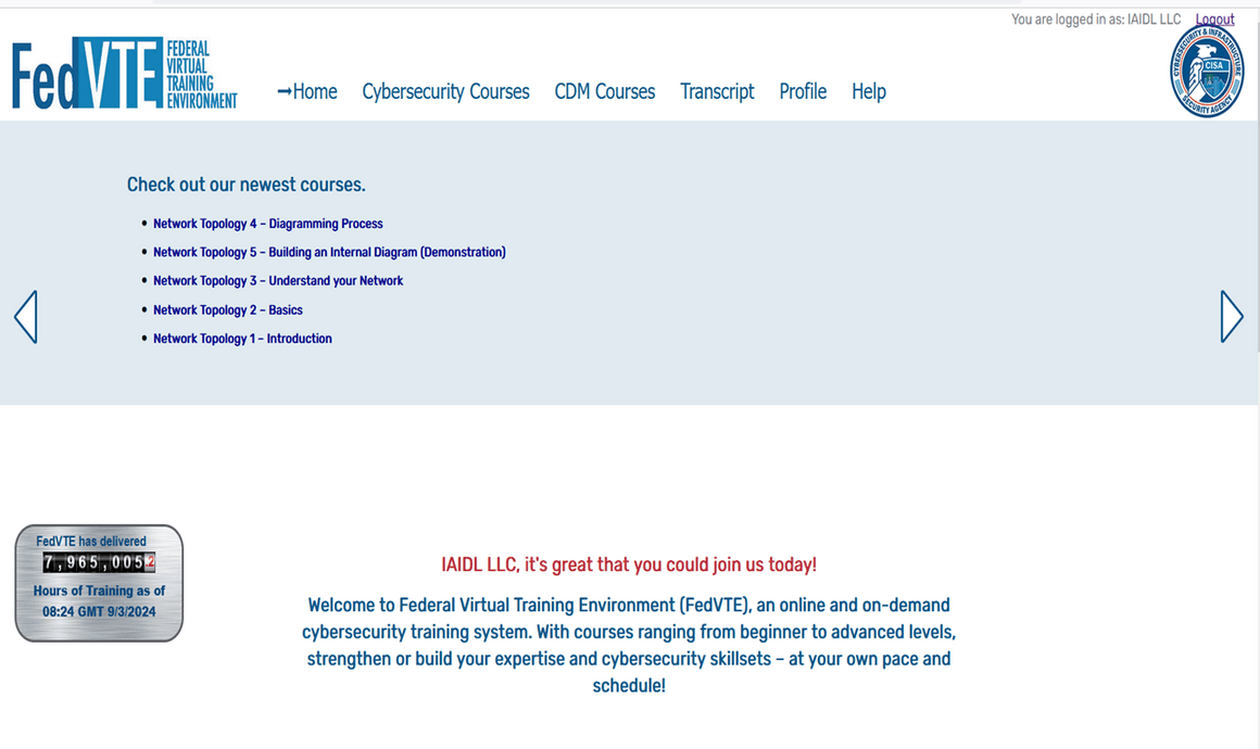 FedVTE — CISA — Accredited Training Partner