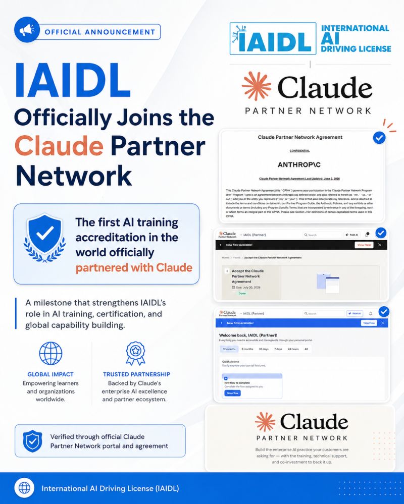 IAIDL Officially Joins the Claude Partner Network by Anthropic